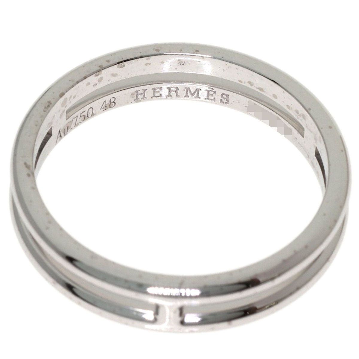 HERMES Arianne #48 Ring K18 White Gold Ladies [Used]