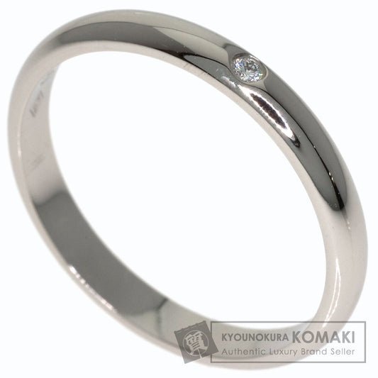 CARTIER Wedding 1P Diamond #52 Ring Platinum PT950 Ladies [Used]