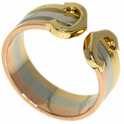 CARTIER 2C Ring SM #47 Ring K18 Yellow Gold K18 White GoldLadies [Used]
