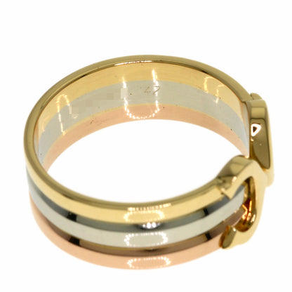 CARTIER 2C Ring SM #47 Ring K18 Yellow Gold K18 White GoldLadies [Used]