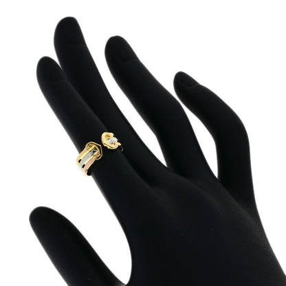 CARTIER 2C Ring SM #47 Ring K18 Yellow Gold K18 White GoldLadies [Used]