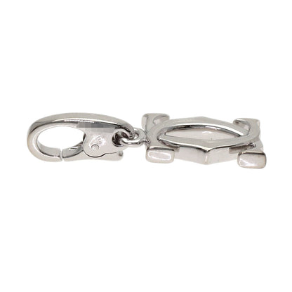 CARTIER 2C charm Pendant top K18 White Gold Ladies [Used]