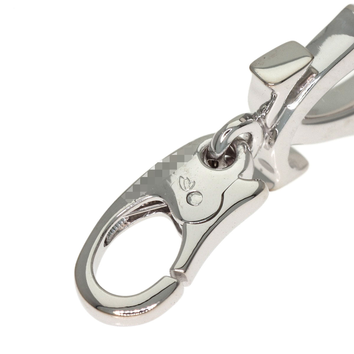 CARTIER 2C charm Pendant top K18 White Gold Ladies [Used]