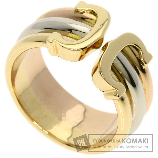CARTIER 2C ring LM # 53 Ring K18 Yellow Gold 18K Pink GoldLadies [Used]