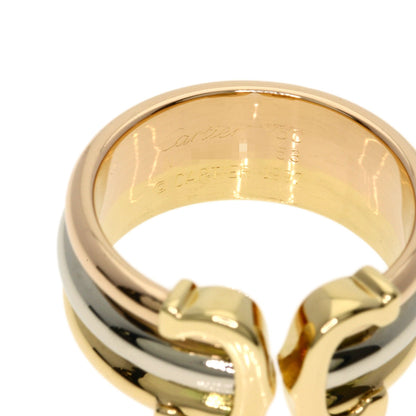 CARTIER 2C ring LM # 53 Ring K18 Yellow Gold 18K Pink GoldLadies [Used]