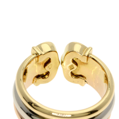 CARTIER 2C ring LM # 53 Ring K18 Yellow Gold 18K Pink GoldLadies [Used]