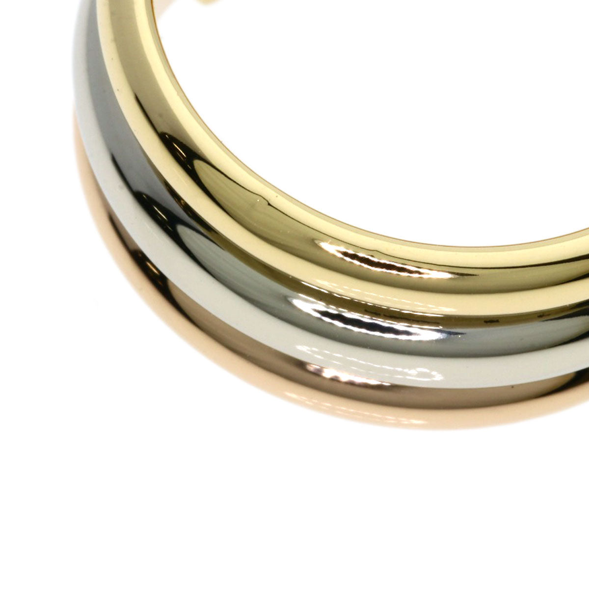 CARTIER 2C ring LM # 53 Ring K18 Yellow Gold 18K Pink GoldLadies [Used]