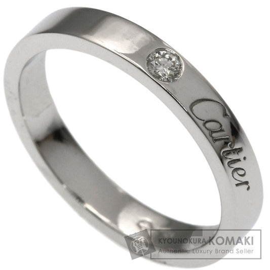 CARTIER C de Cartier 1P Diamond #49 Ring Platinum PT950 Ladies [Used]
