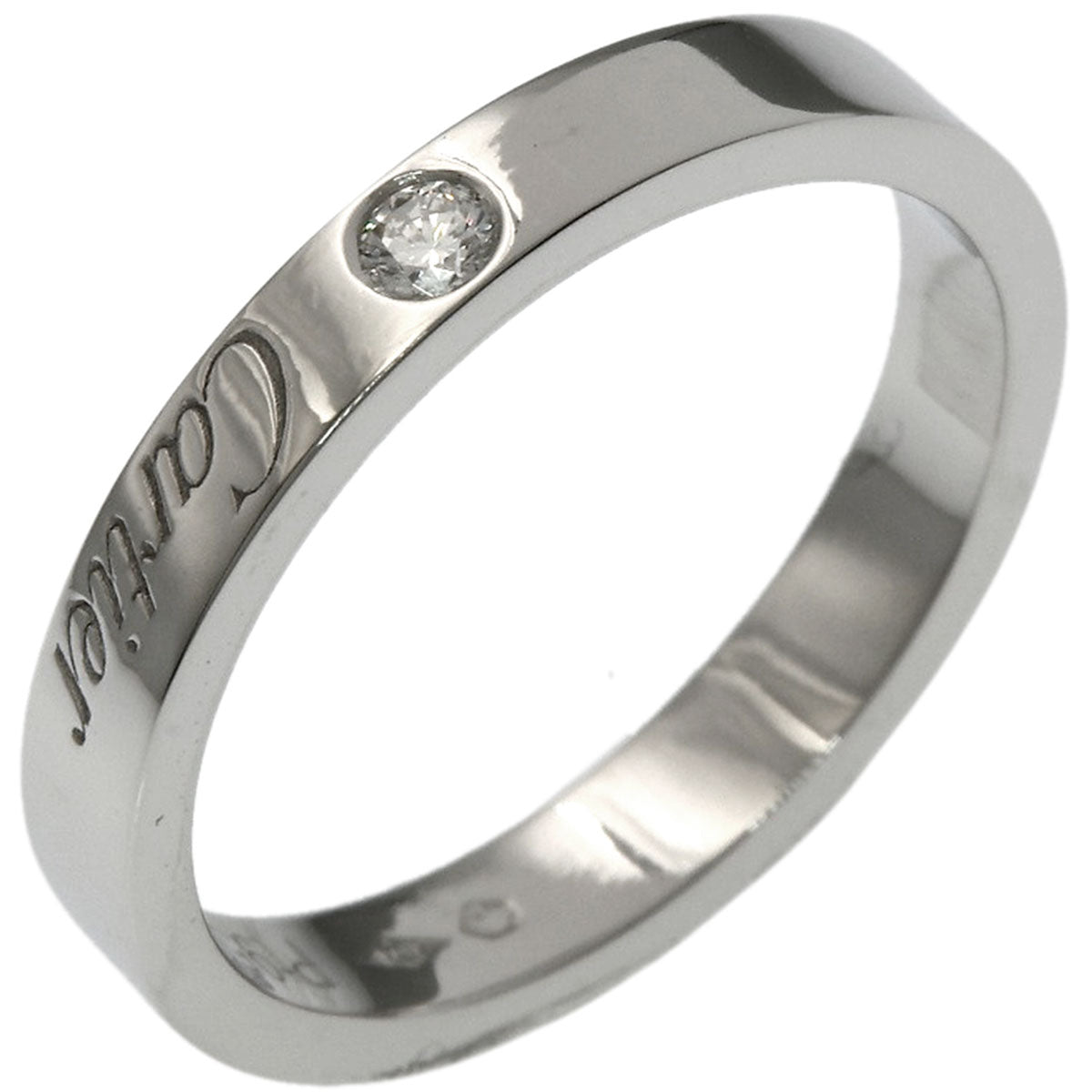 CARTIER C de Cartier 1P Diamond #49 Ring Platinum PT950 Ladies [Used]