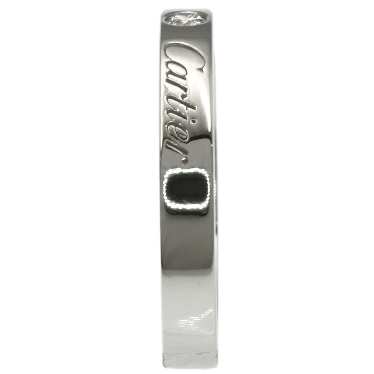 CARTIER C de Cartier 1P Diamond #49 Ring Platinum PT950 Ladies [Used]