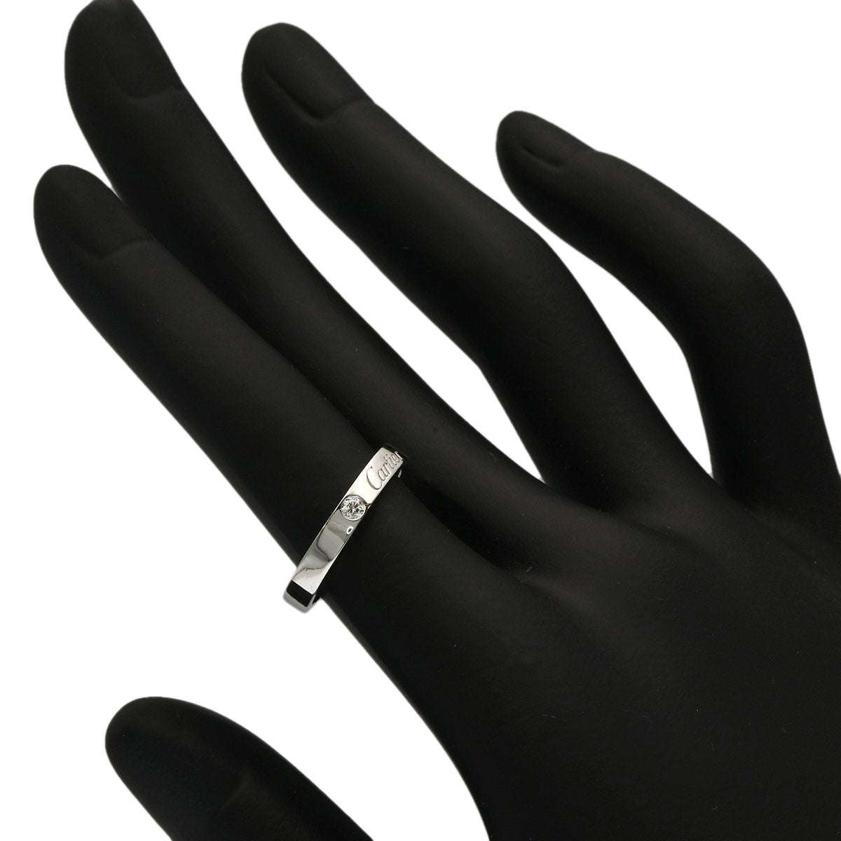 CARTIER C de Cartier 1P Diamond #49 Ring Platinum PT950 Ladies [Used]
