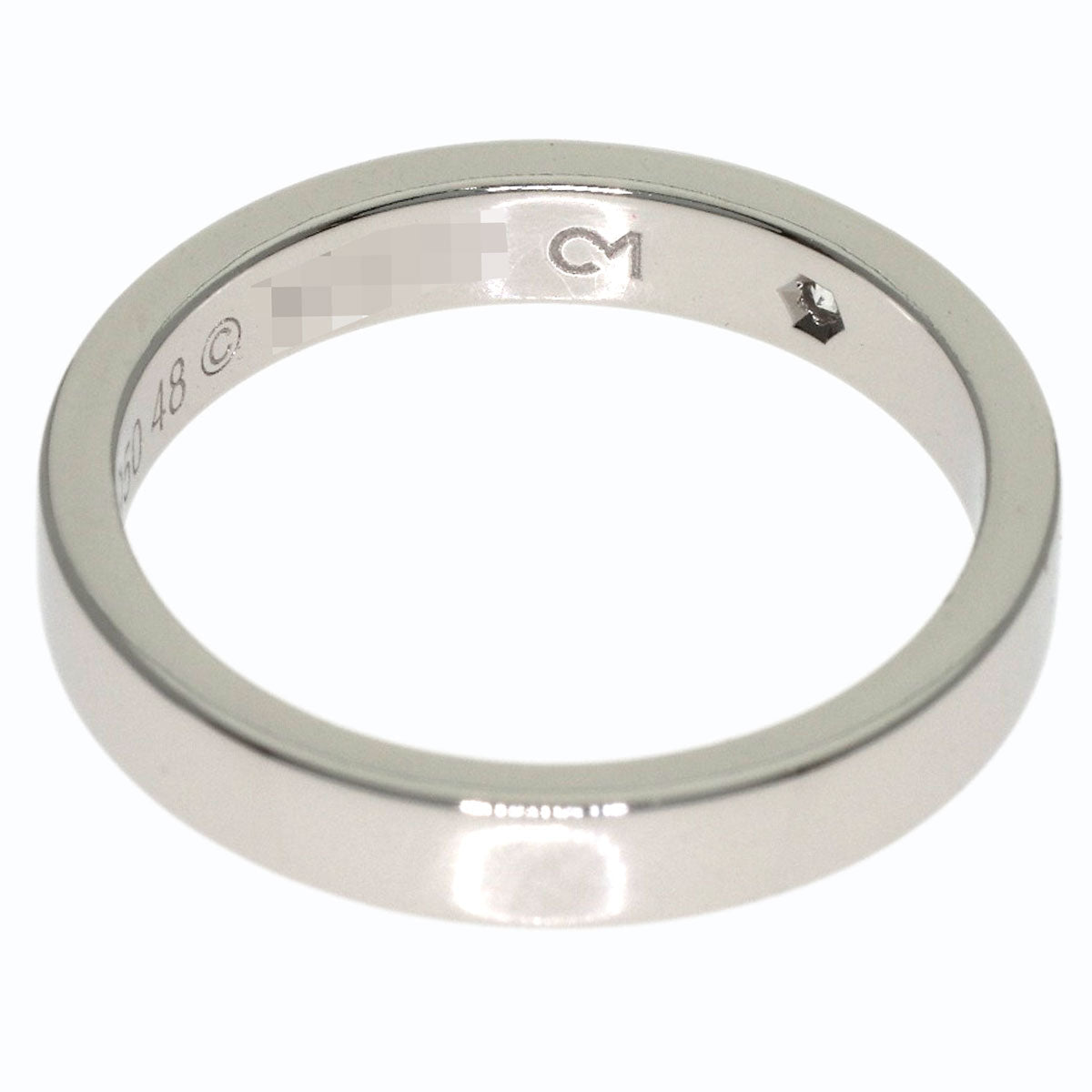 CARTIER C de Cartier 1P Diamond #48 Ring Platinum PT950 Ladies [Used]