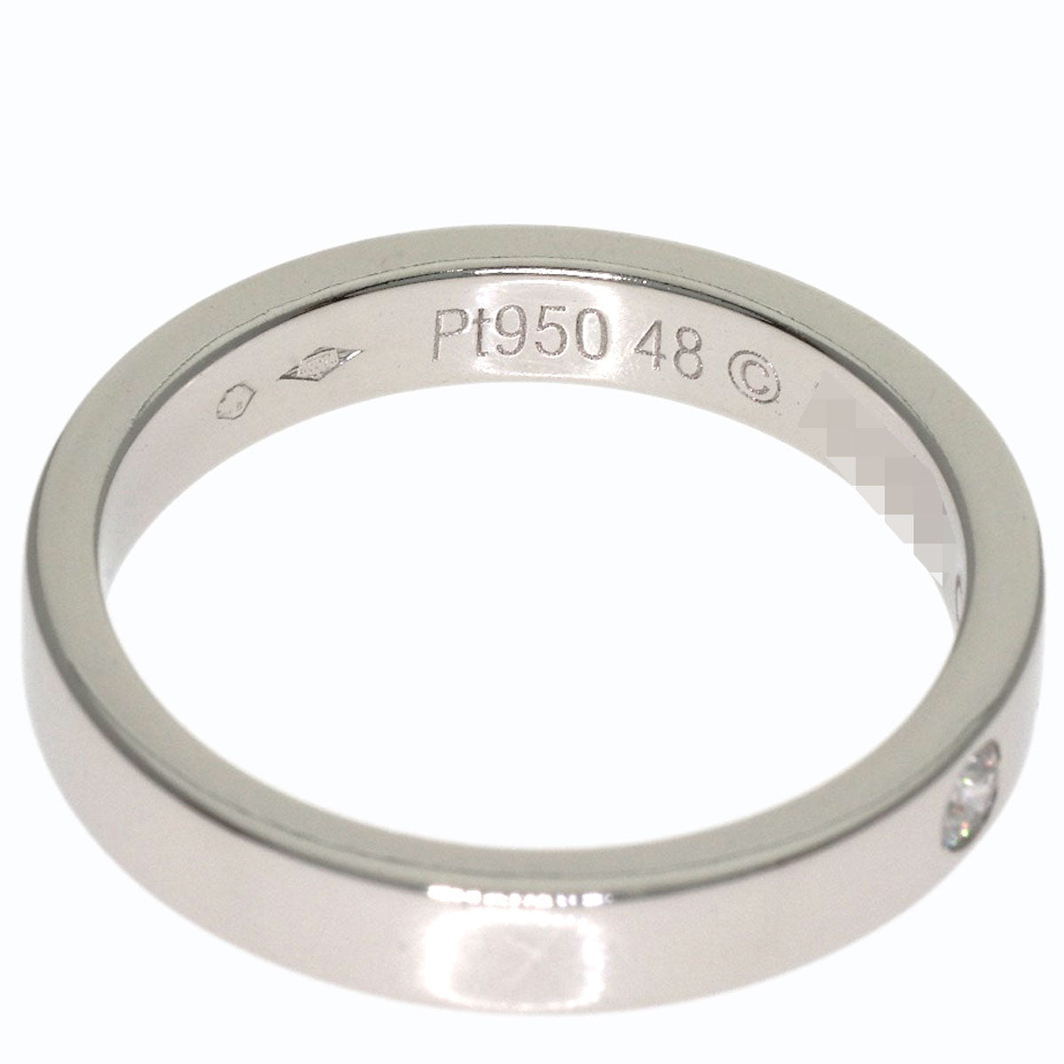 CARTIER C de Cartier 1P Diamond #48 Ring Platinum PT950 Ladies [Used]