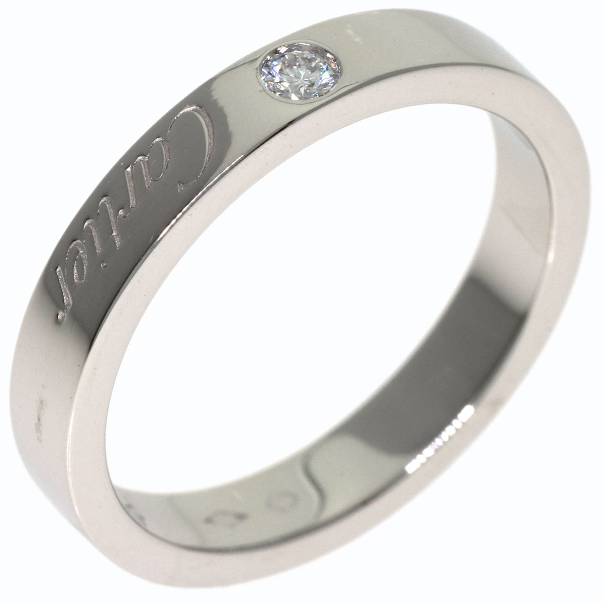 CARTIER C de Cartier 1P Diamond #48 Ring Platinum PT950 Ladies [Used]
