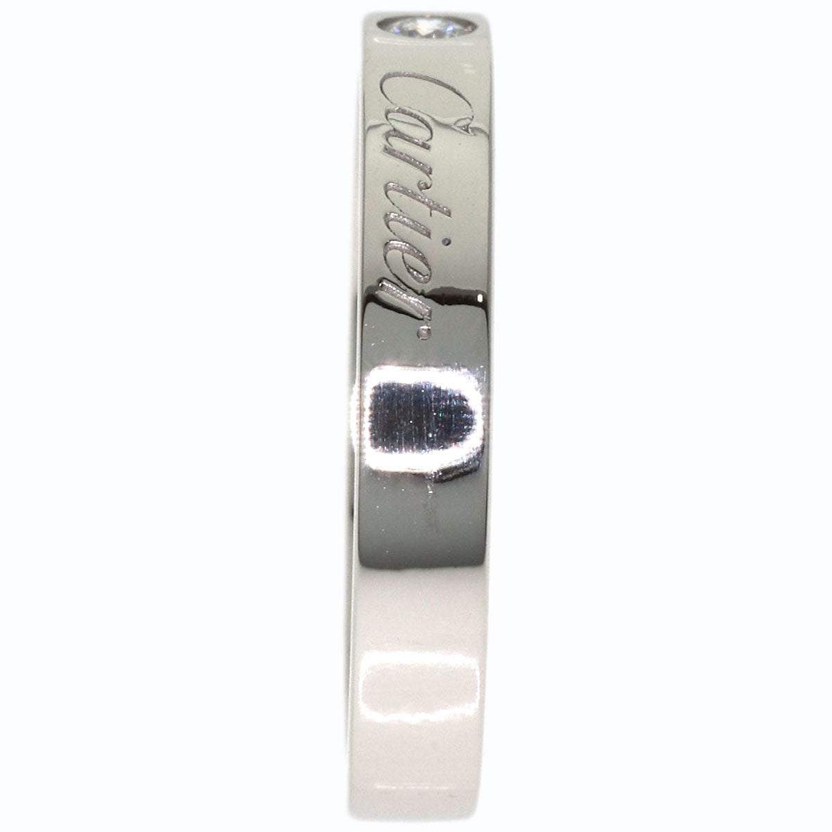 CARTIER C de Cartier 1P Diamond #48 Ring Platinum PT950 Ladies [Used]