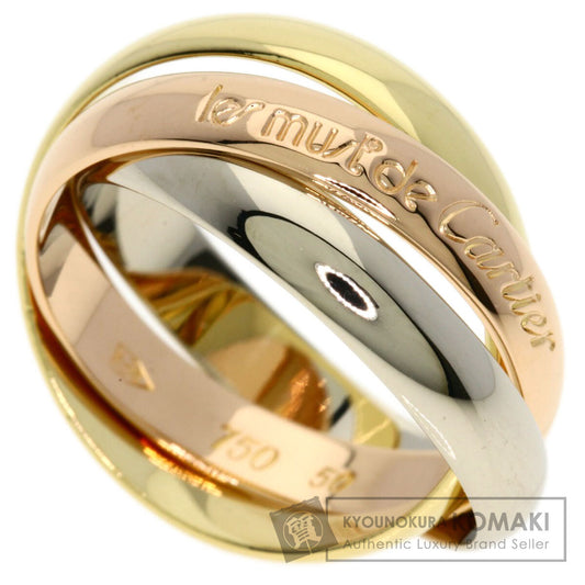 CARTIER Trinity #50 Ring K18 Yellow Gold 18K Pink GoldLadies [Used]