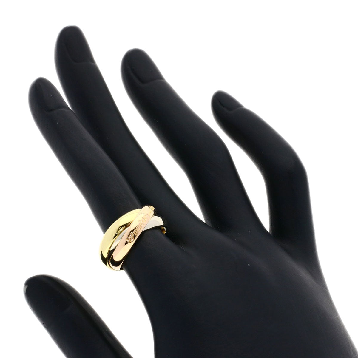 CARTIER Trinity #50 Ring K18 Yellow Gold 18K Pink GoldLadies [Used]
