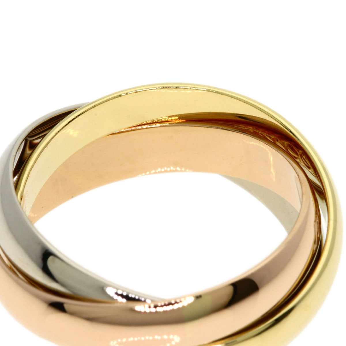 CARTIER Trinity #50 Ring K18 Yellow Gold 18K Pink GoldLadies [Used]
