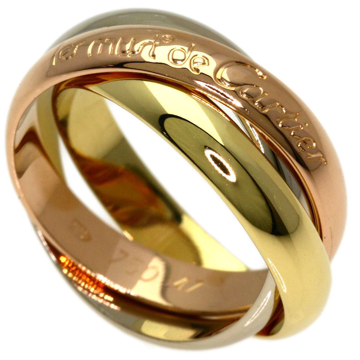 CARTIER Trinity #47 Ring K18 Yellow Gold K18 White GoldLadies [Used]