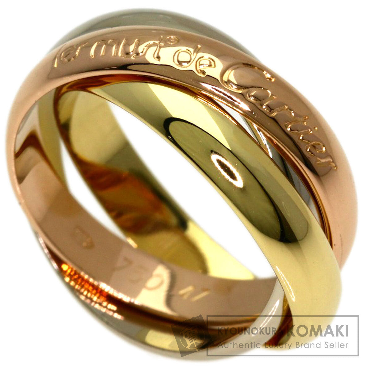 CARTIER Trinity #47 Ring K18 Yellow Gold K18 White GoldLadies [Used]