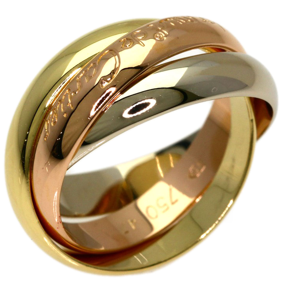CARTIER Trinity #47 Ring K18 Yellow Gold K18 White GoldLadies [Used]