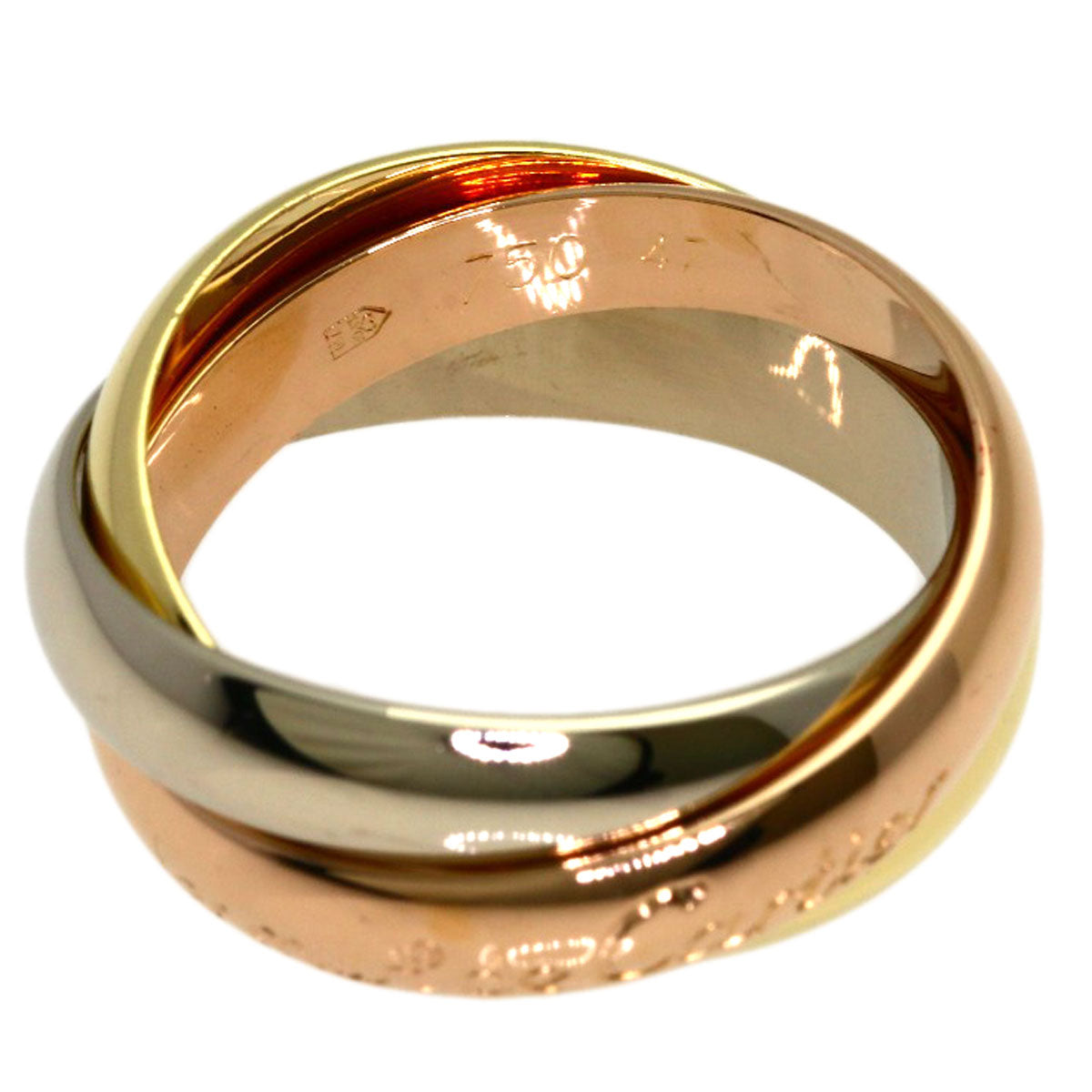 CARTIER Trinity #47 Ring K18 Yellow Gold K18 White GoldLadies [Used]