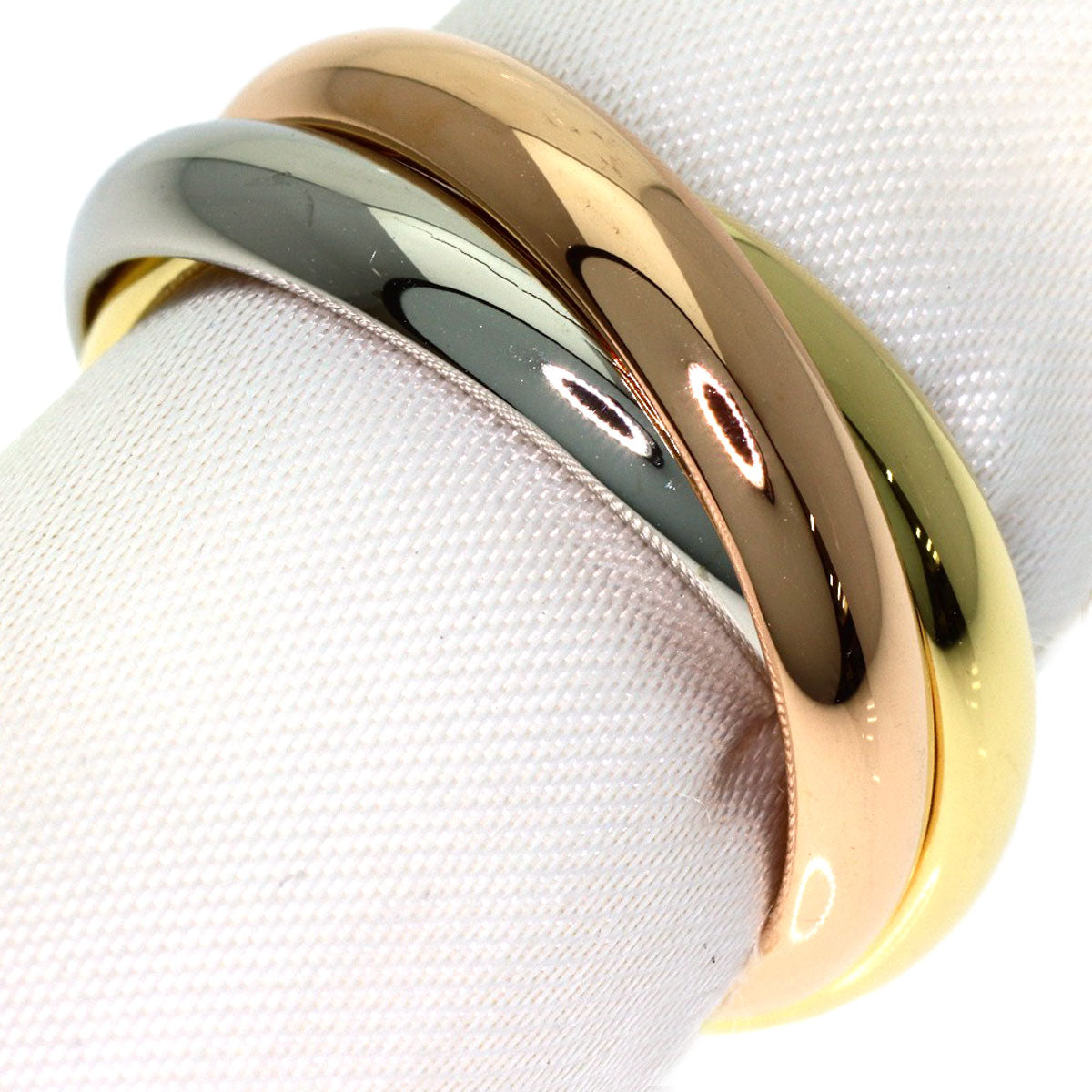 CARTIER Trinity MM #57 Ring K18 Yellow Gold K18 White GoldLadies [Used]