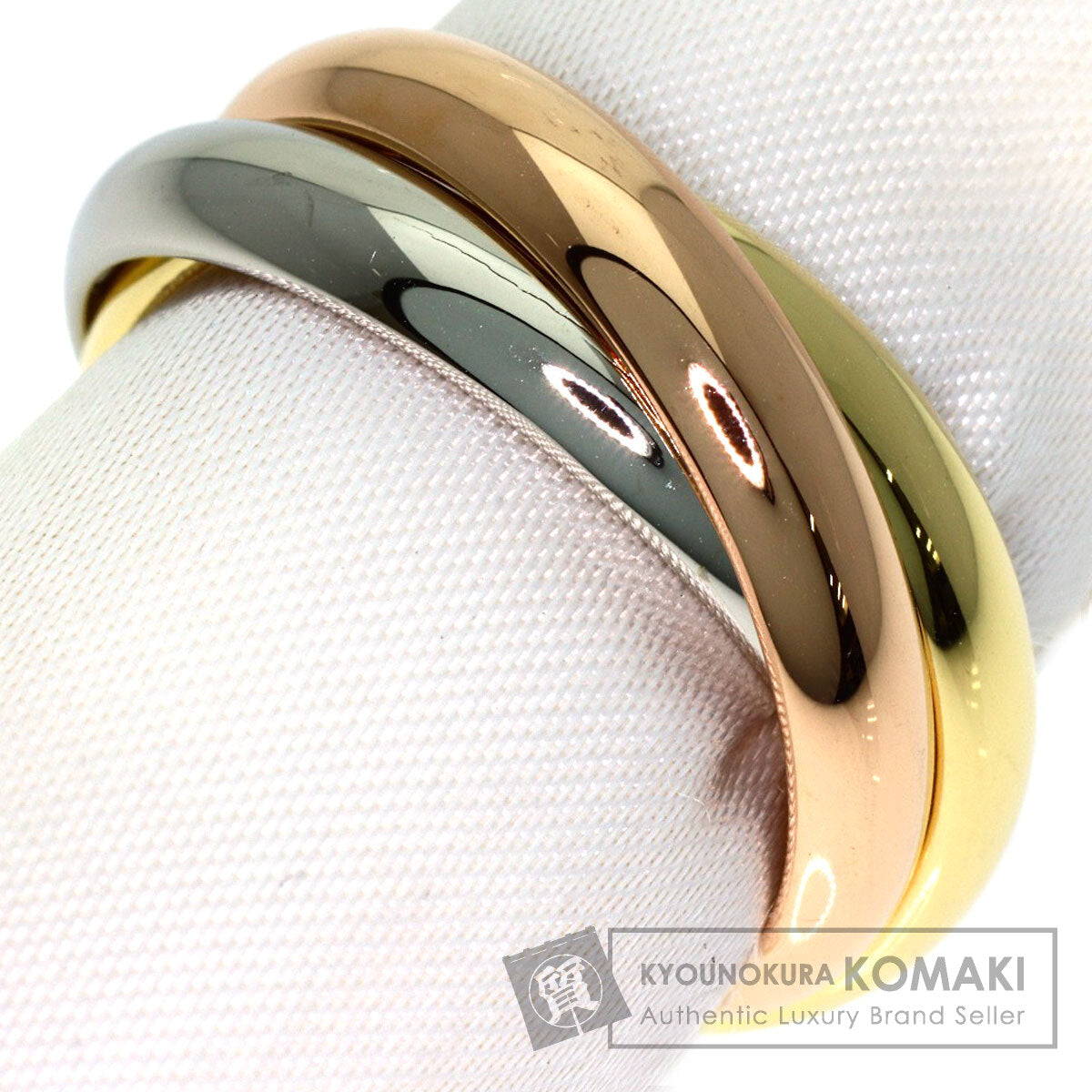 CARTIER Trinity MM #57 Ring K18 Yellow Gold K18 White GoldLadies [Used]