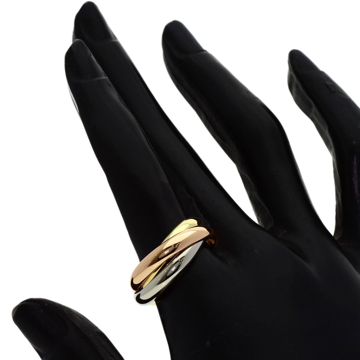 CARTIER Trinity MM #57 Ring K18 Yellow Gold K18 White GoldLadies [Used]