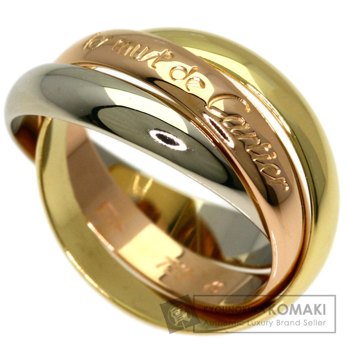 CARTIER Trinity #49 Ring K18 Yellow Gold K18 White GoldLadies [Used]