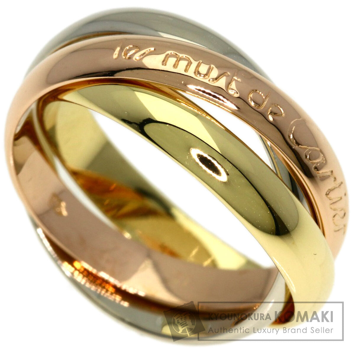 CARTIER Trinity #51 Ring K18 Yellow Gold K18 White GoldLadies [Used]