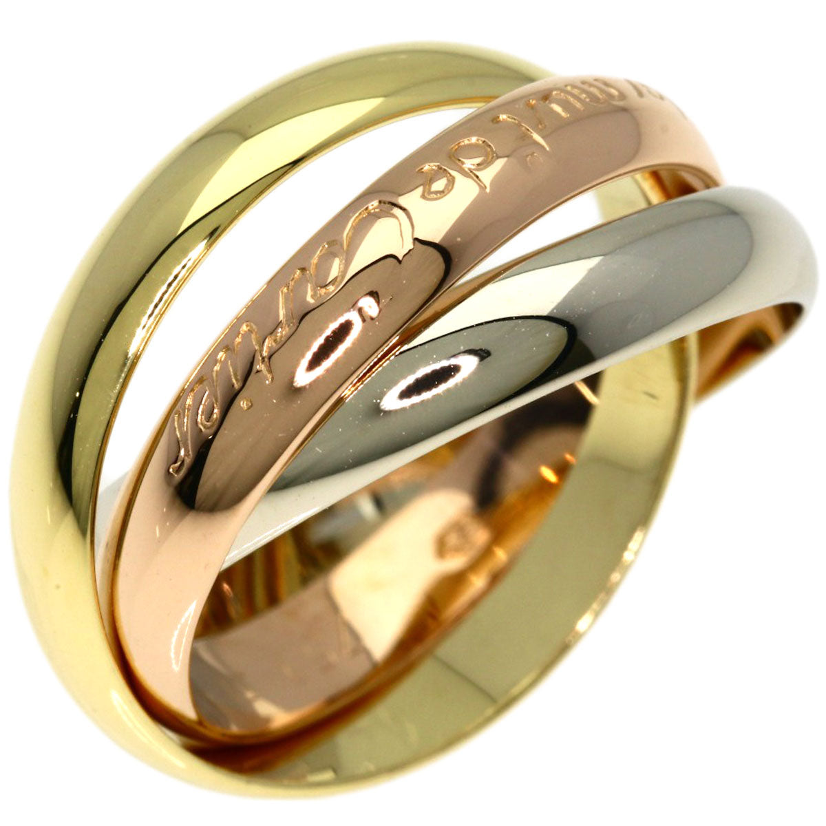CARTIER Trinity #51 Ring K18 Yellow Gold K18 White GoldLadies [Used]