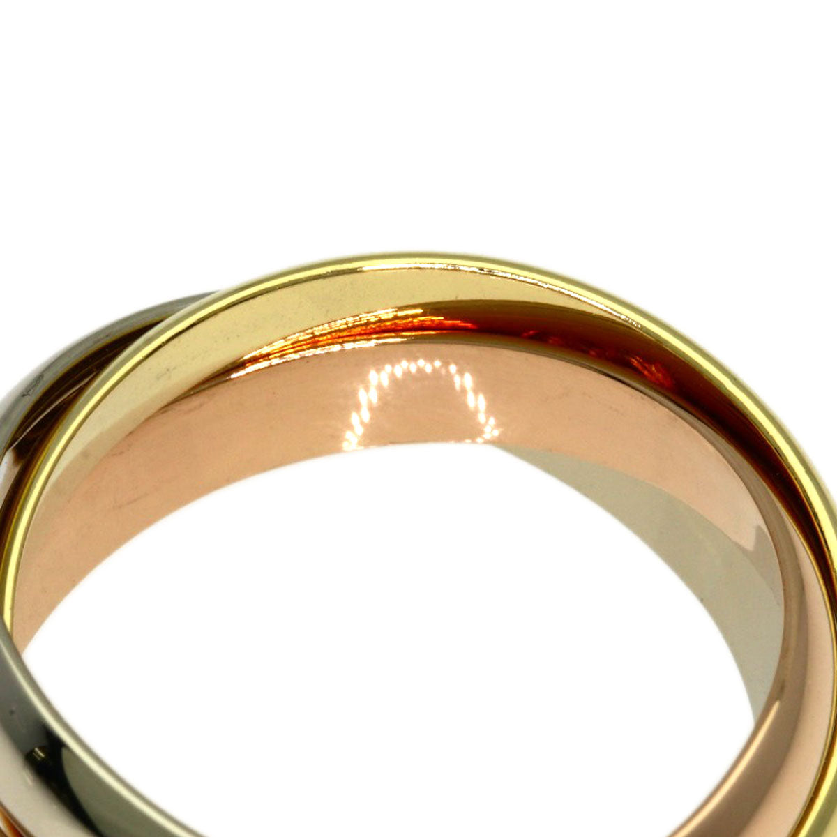CARTIER Trinity #51 Ring K18 Yellow Gold K18 White GoldLadies [Used]