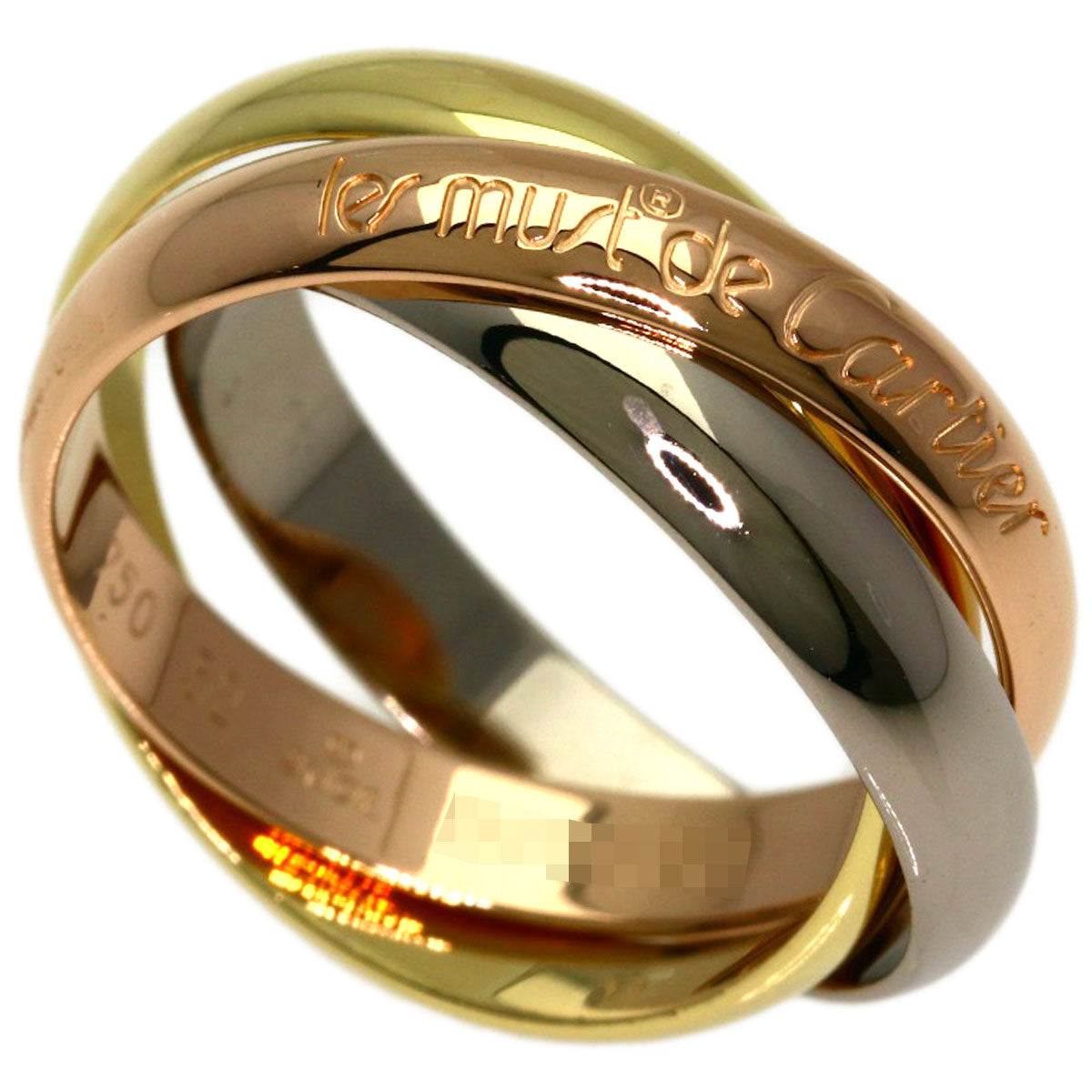 CARTIER Trinity #52 Ring K18 Yellow Gold K18 White GoldLadies [Used]