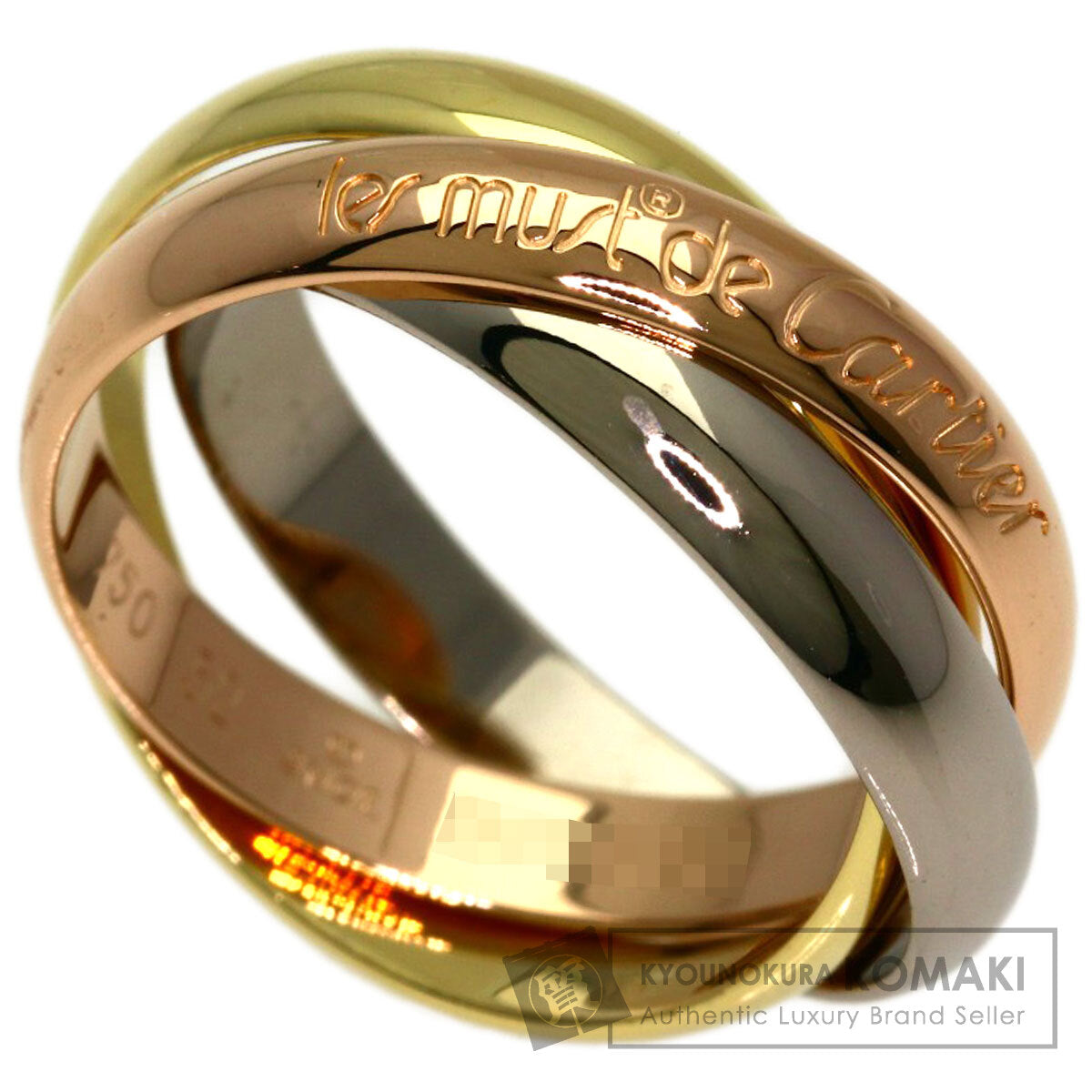 CARTIER Trinity #52 Ring K18 Yellow Gold K18 White GoldLadies [Used]
