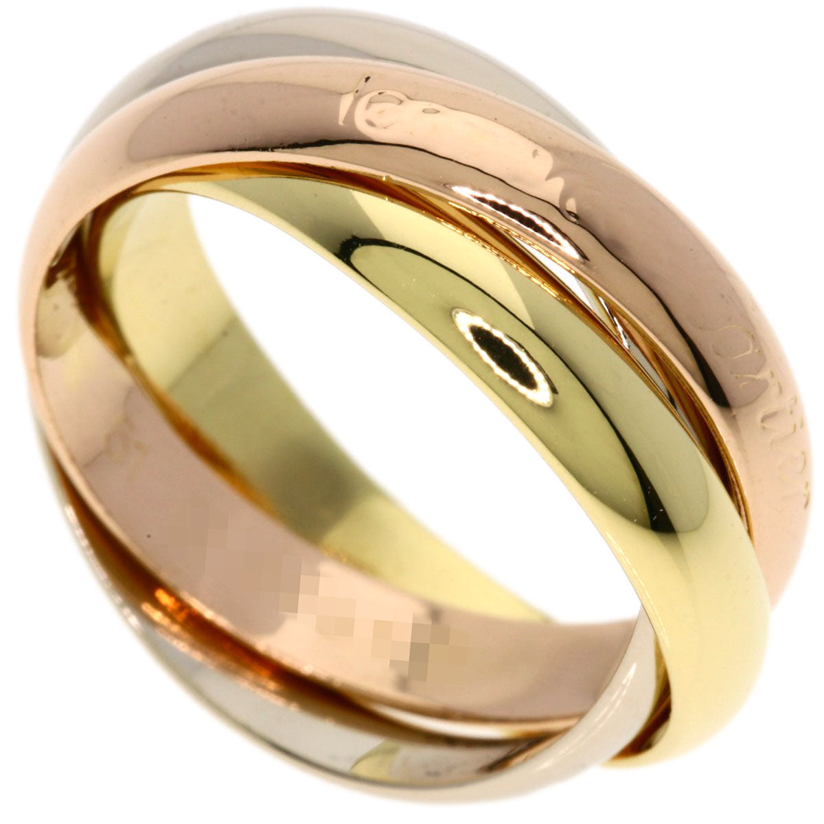 CARTIER Trinity #51 Ring K18 Yellow Gold 18K Pink GoldLadies [Used]