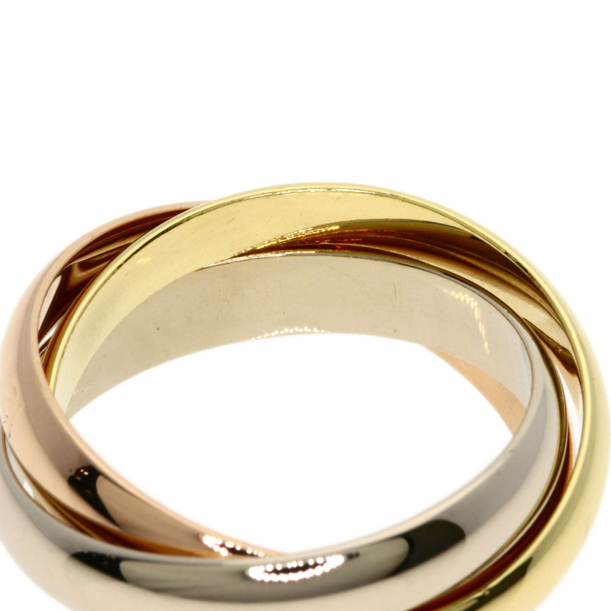 CARTIER Trinity #51 Ring K18 Yellow Gold 18K Pink GoldLadies [Used]