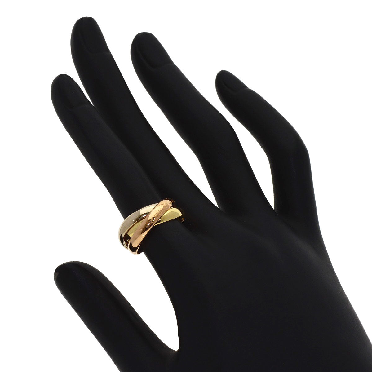 CARTIER Trinity #50 Ring K18 Yellow Gold 18K Pink GoldLadies [Used]