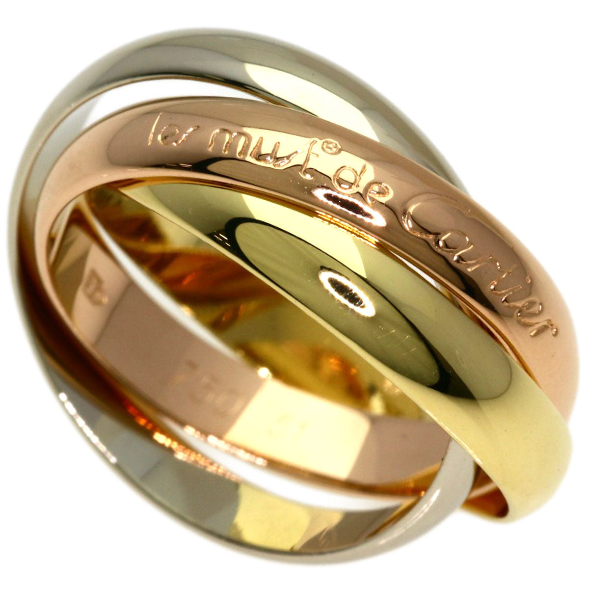 CARTIER Trinity #51 Ring K18 Yellow Gold K18 White GoldLadies [Used]
