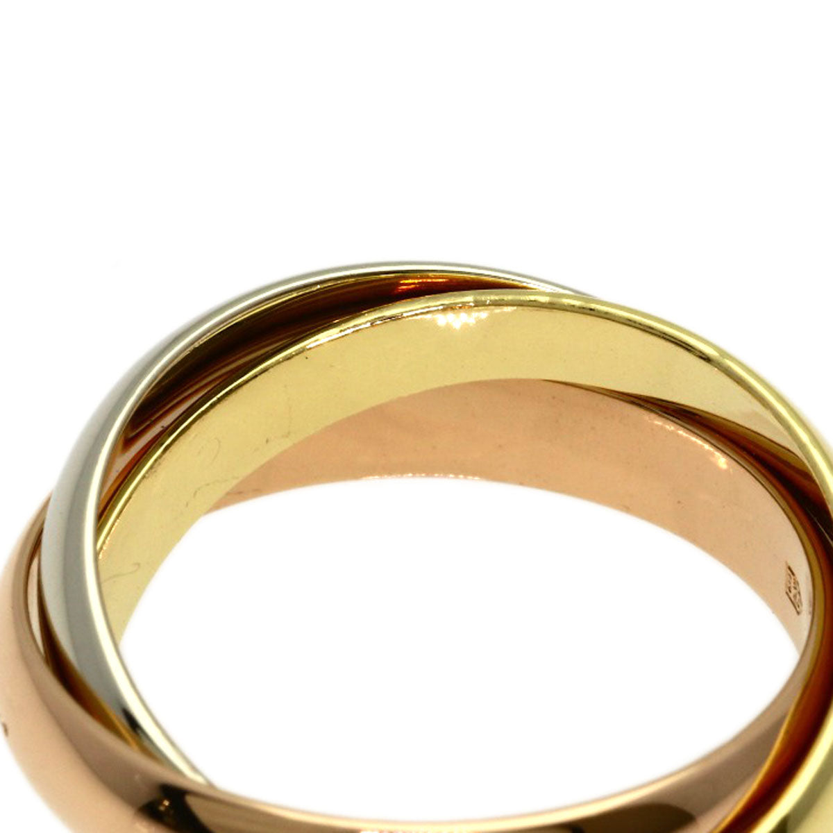 CARTIER Trinity #51 Ring K18 Yellow Gold K18 White GoldLadies [Used]