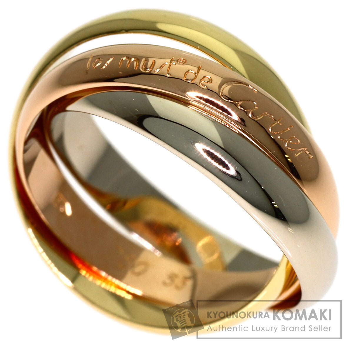 CARTIER Trinity #53 Ring K18 Yellow Gold K18 White GoldLadies [Used]
