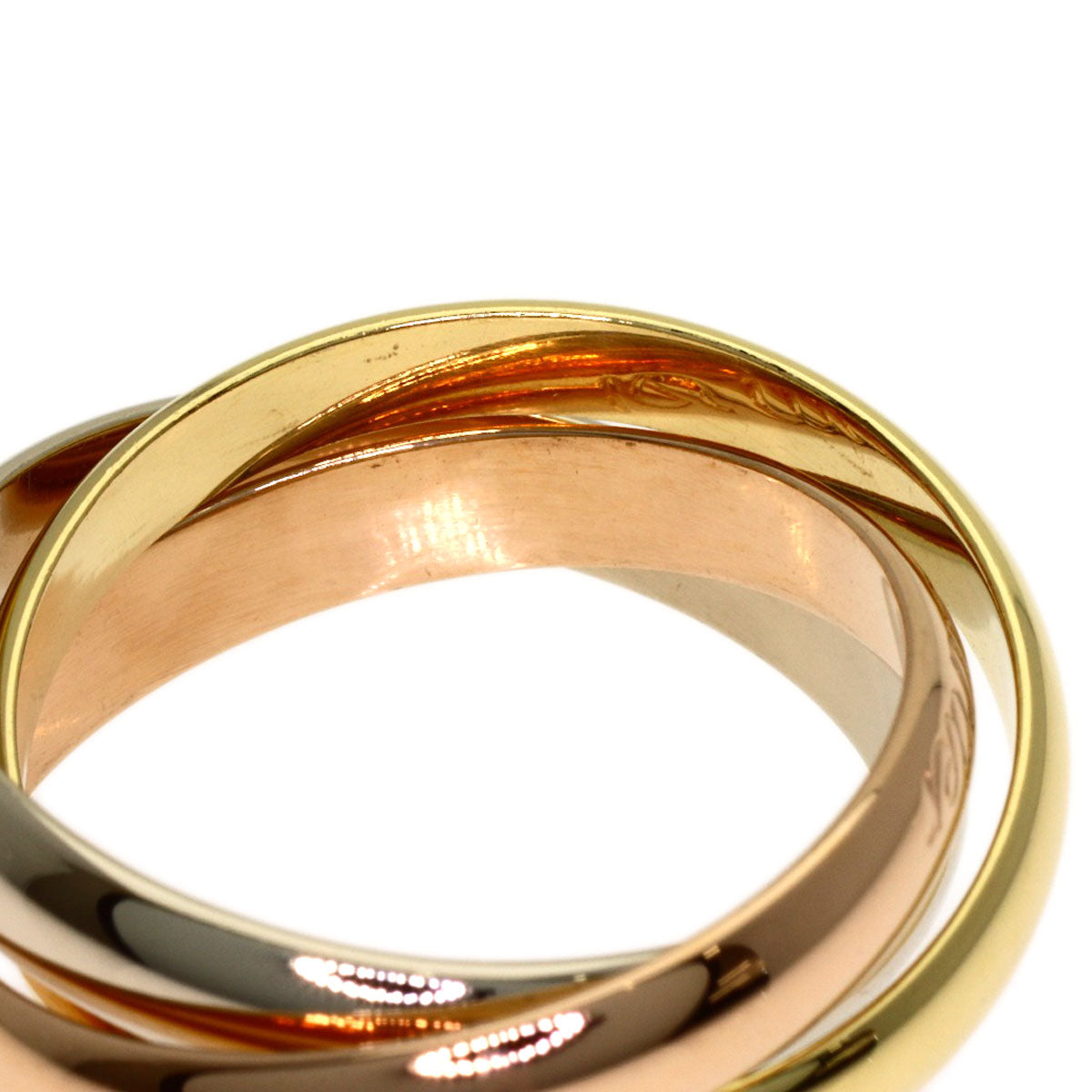 CARTIER Trinity #55 Ring K18 Yellow Gold K18 White GoldLadies [Used]