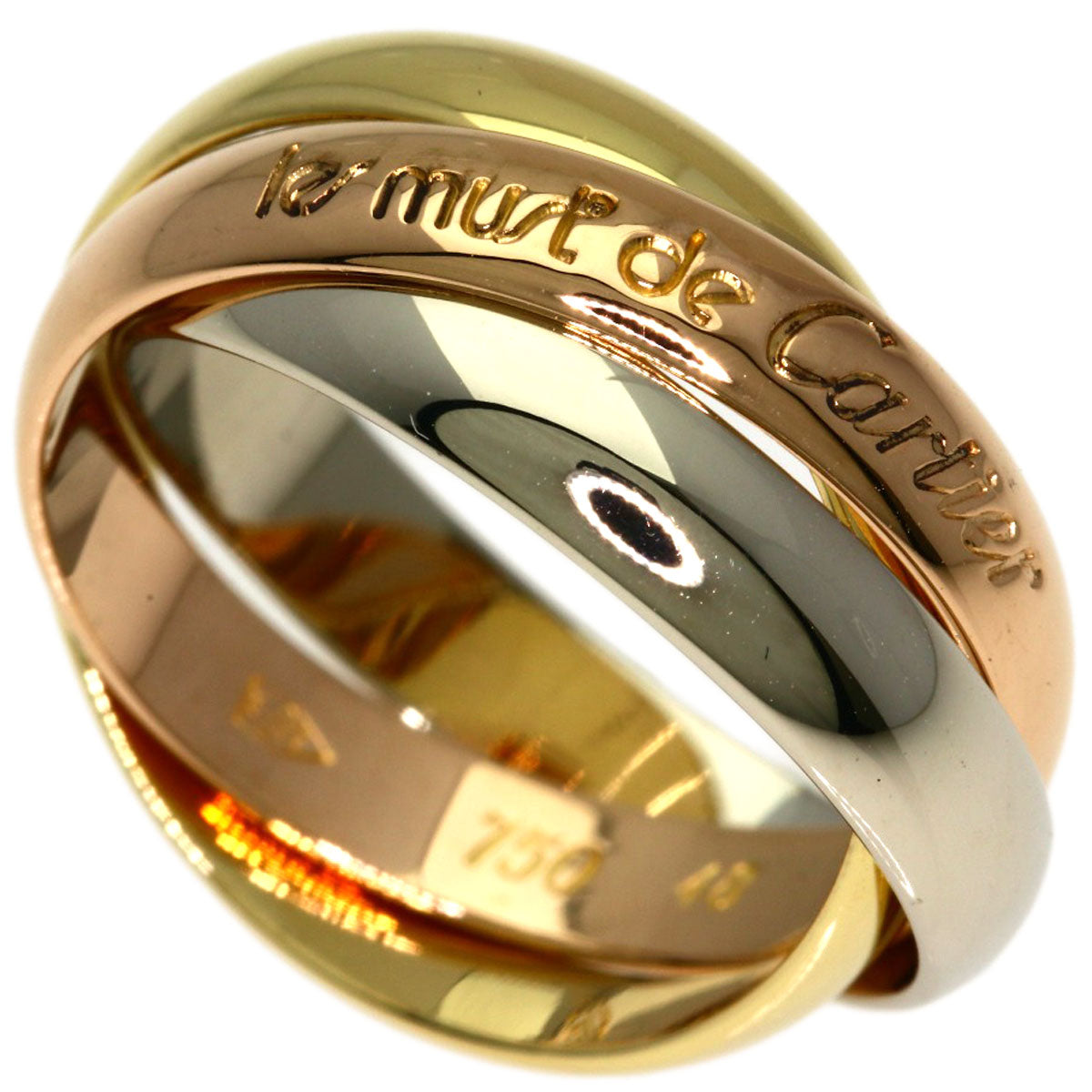 CARTIER Trinity #48 Ring K18 Yellow Gold K18 White GoldLadies [Used]