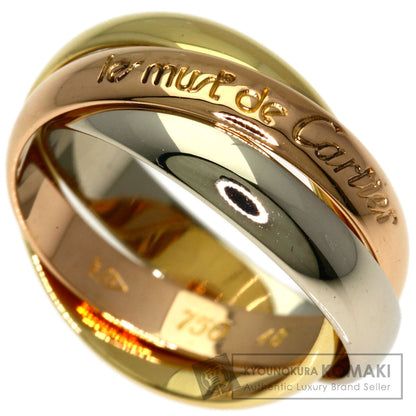 CARTIER Trinity #48 Ring K18 Yellow Gold K18 White GoldLadies [Used]