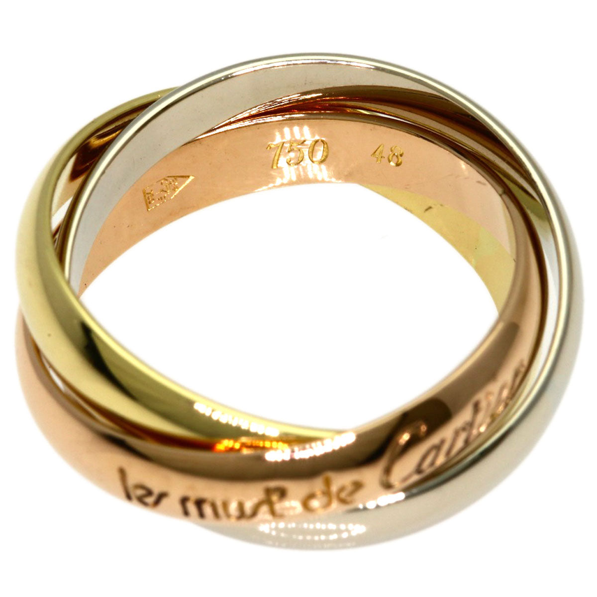 CARTIER Trinity #48 Ring K18 Yellow Gold K18 White GoldLadies [Used]