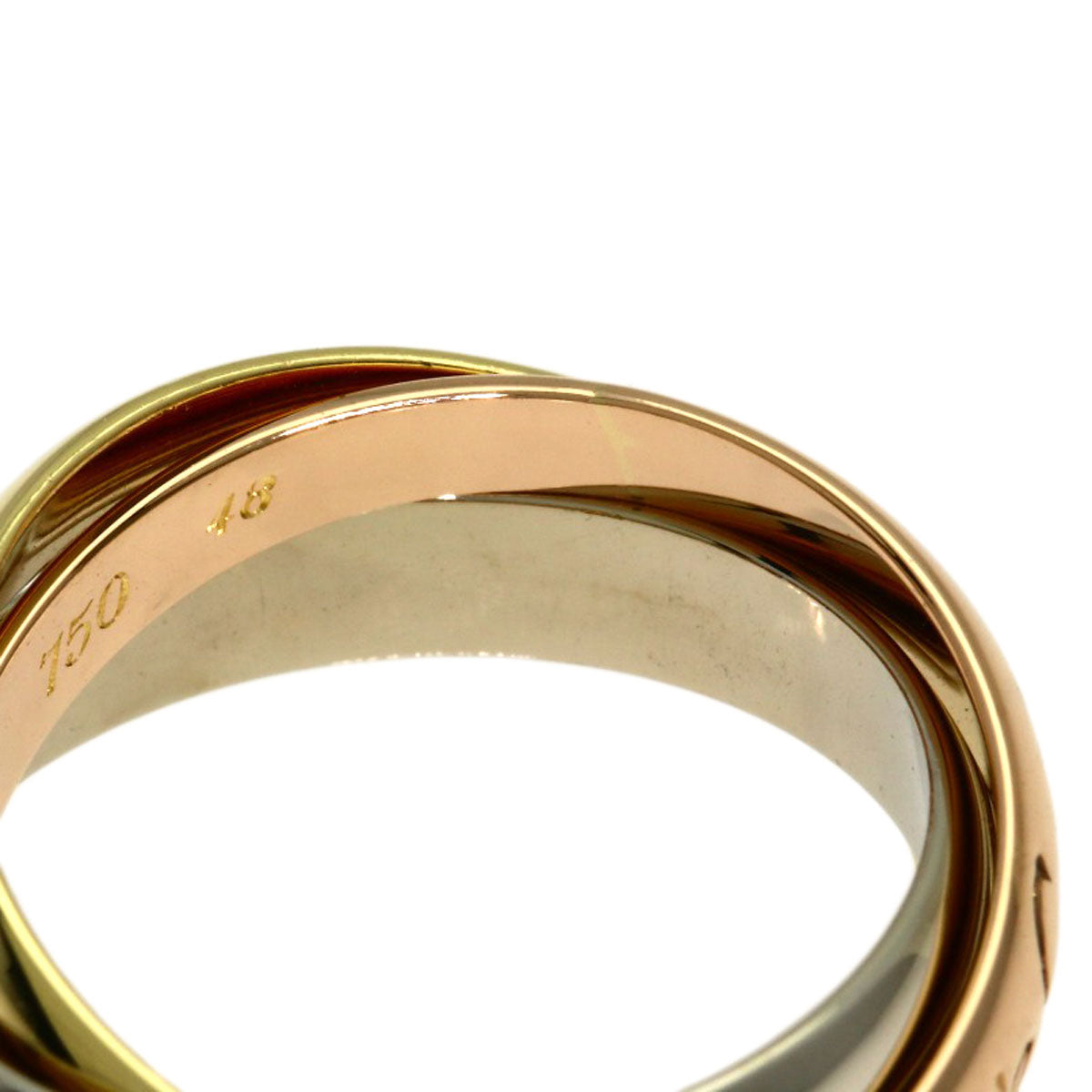 CARTIER Trinity #48 Ring K18 Yellow Gold K18 White GoldLadies [Used]
