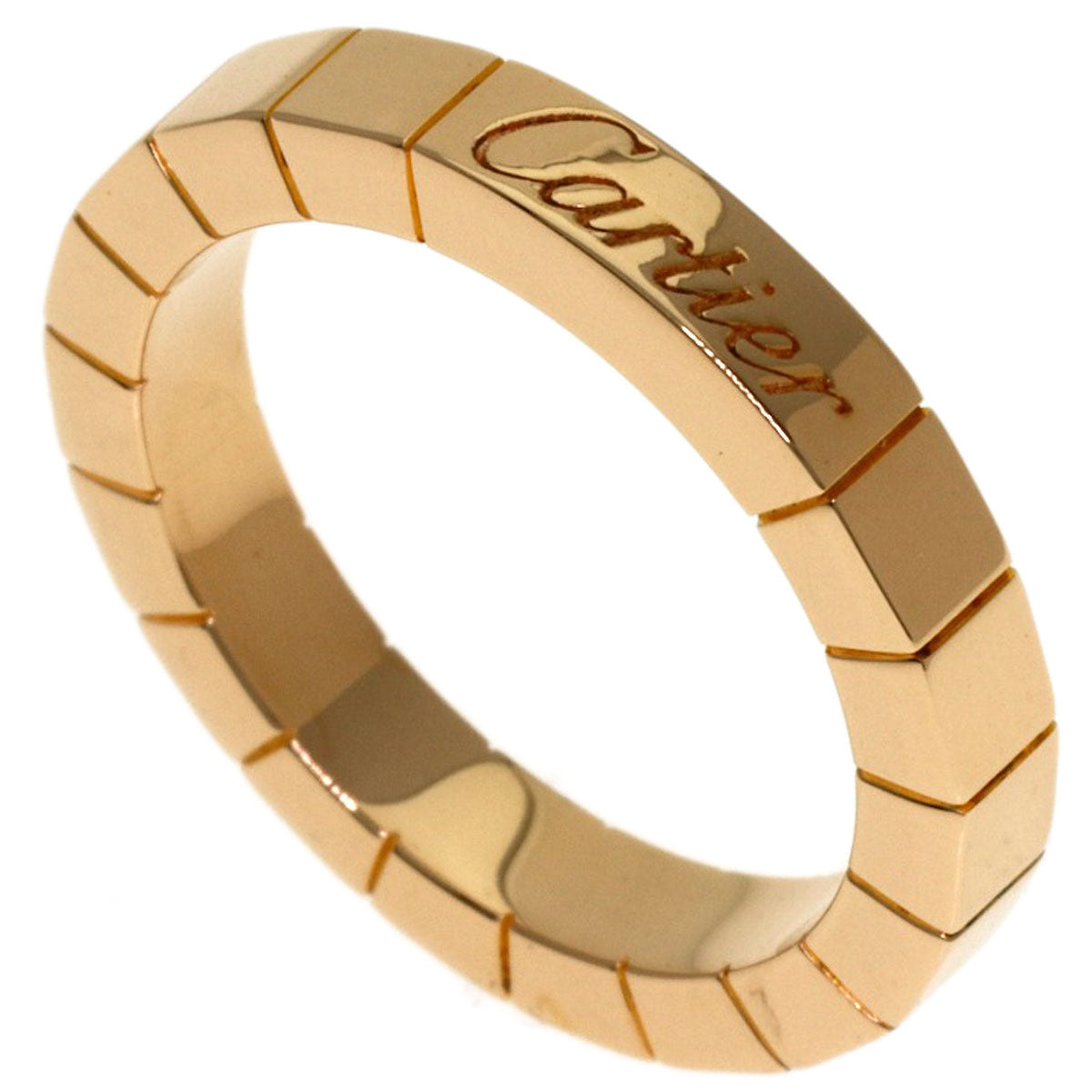 CARTIER Lanier # 47 Ring K18 Pink Gold Ladies [Used]