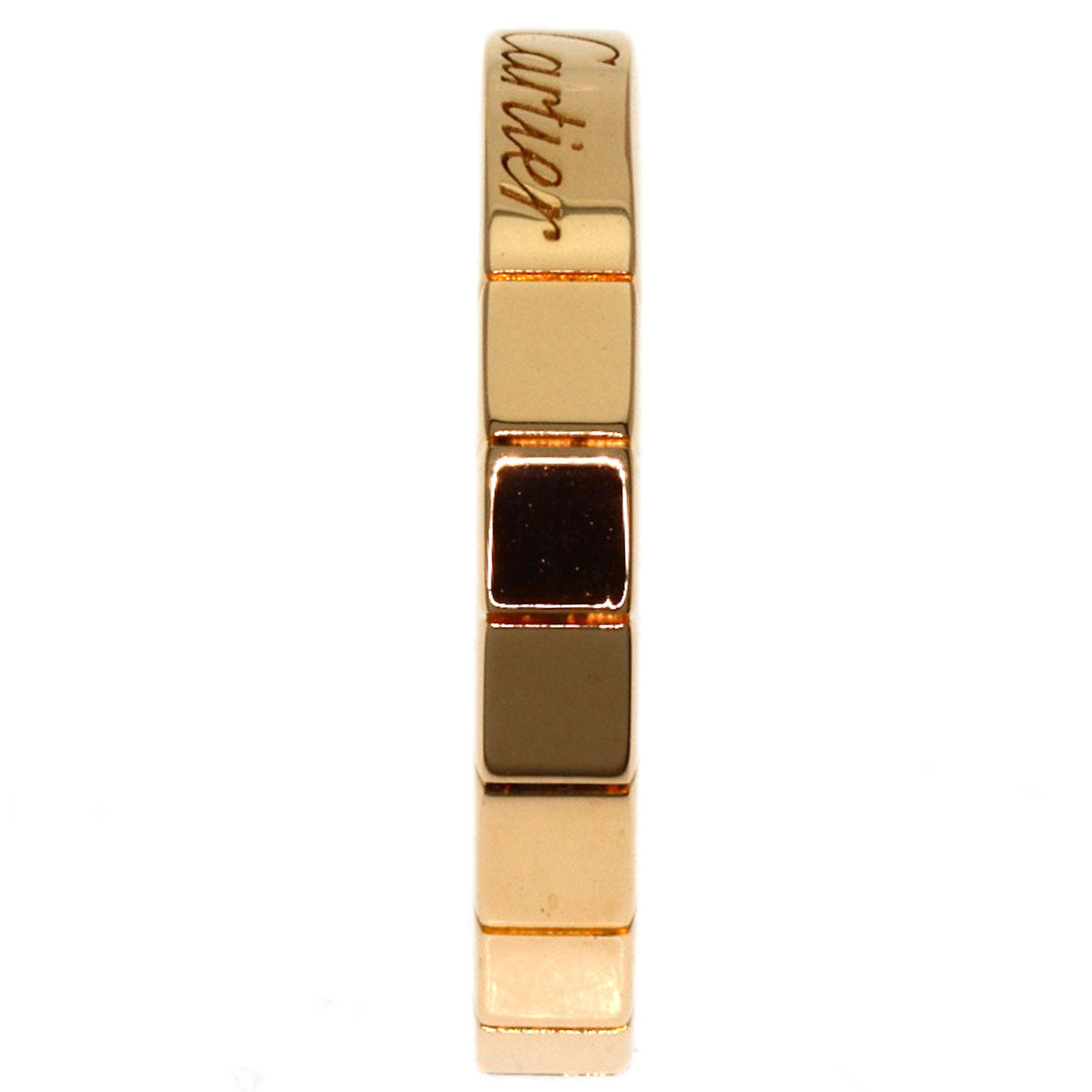 CARTIER Lanier # 47 Ring K18 Pink Gold Ladies [Used]