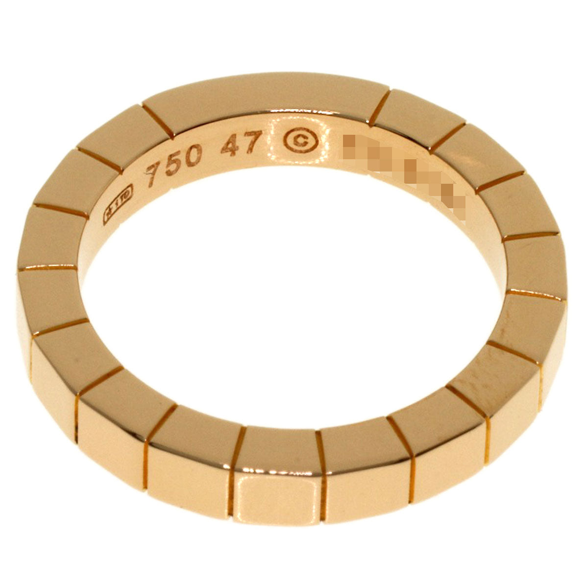 CARTIER Lanier # 47 Ring K18 Pink Gold Ladies [Used]