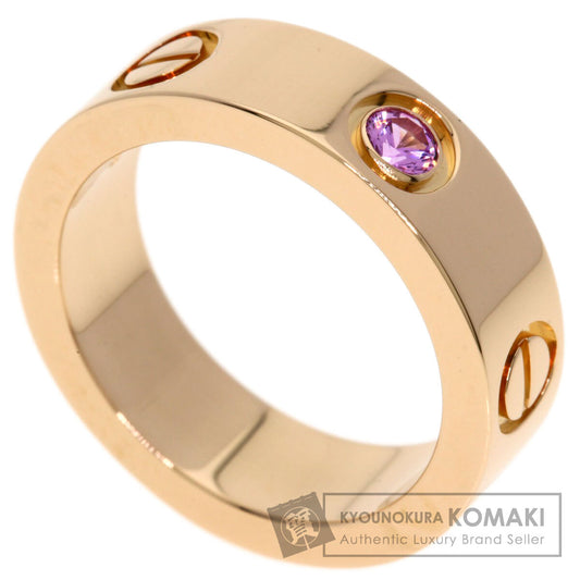 CARTIER love ring pink sapphire # 50 Ring K18 Pink Gold Ladies [Used]